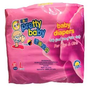 Pretty Baby Diapers Large Essential Pack (8-14kg)