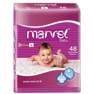Marvel_ Baby Diapers - LARGE 48 x 2 ( 96 Pcs )