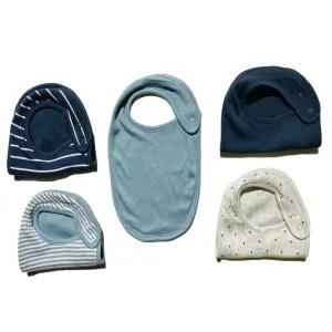 Generic Babys Bibs Multicolor Free Size 5 Pack