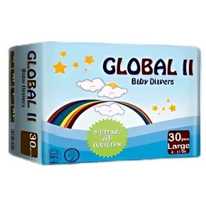 Global II Baby Diapers Large 30Pcs