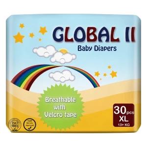 Global II Baby Diapers XL 30Pcs