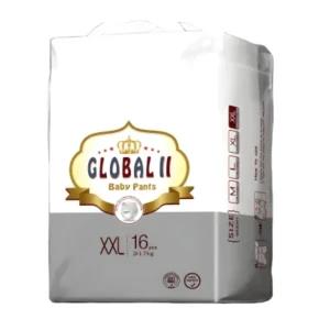 Global ll Baby Diaper Pants XXL (>17kg) 16Pcs