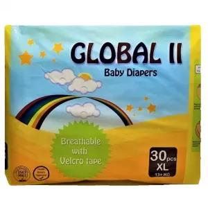 GLOBAL ll Baby Diapers - XL 30 Pcs