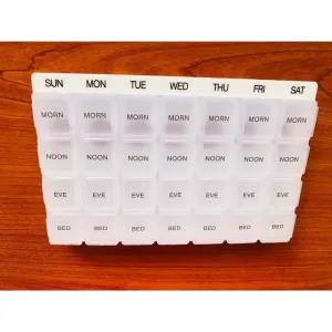 Generic Pill Box Square Shape 4x 7 Days Organizer