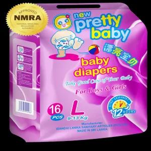 Pretty Baby Diapers Economy M Size (5-12kg)