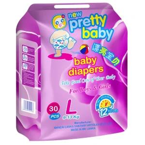 Pretty Baby Diapers Large (9-13kg) 30pcs