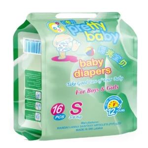 Pretty Baby Diapers Small (3-6kg) 16pcs