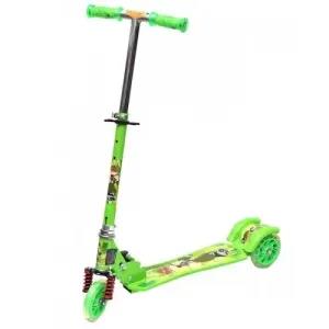 Green Kids 3 Wheel Scooter Foldable