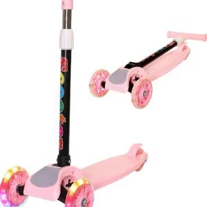 Kids Todd Scooter - Aluminum 3 Wheel Glider w/Kick n Go