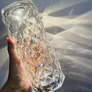 Acrylic Diamond Rose Table Lamp USB Chargeable Touch Sensor