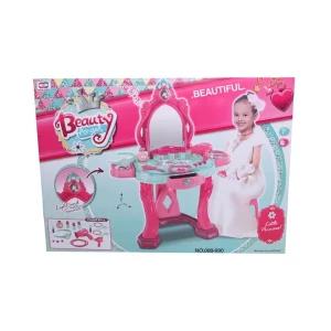 Girls Pink Musical Dressing Table with Light Mirror