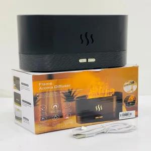 Random-Color Flame Shaped Night Lamp Diffuser, 2 Adjustable