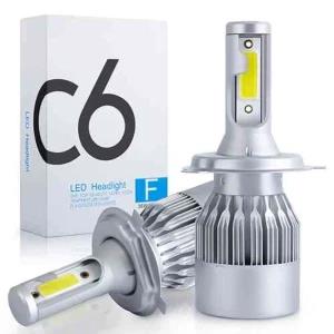 Generic C6 2Pcs LED Head Light High/Low Beam