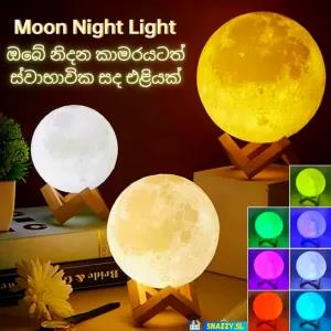 Touch Sensored 12CM LED Colors Moon Lamp Night Light with Multi