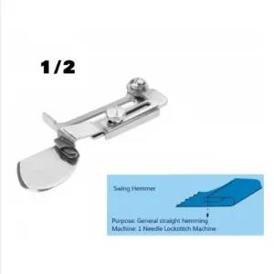 1/2 Sewing Machine Single Needle Hem Folder