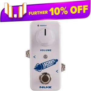 White NUX LACERATE FET BOOST EFFECTS PEDAL