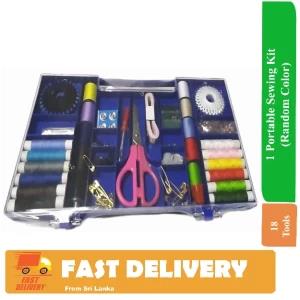 Portable Sewing Kit - Craft 18 Tools Supplies Mini Box