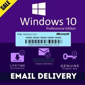 Windows 10Pro retail key Lifetime activation