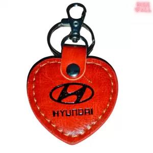 Hyundai Motorcycle/Car Keychain Creative Keyring Key Chain Ring Brown Design Gif