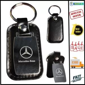 Mercedes-Benz Car Logo Square Keychain Key Ring