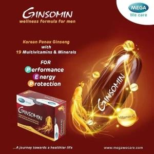 Ginsomin Korean Ginseng with Multivitamins&Minerals 1cap