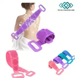 Silicone Back Scrubber Soft Loofah Bath Towel Bath Belt
