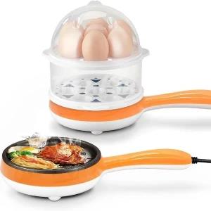 Generic 2-in-1 Mini Electric Frying Pan & Egg Cooker