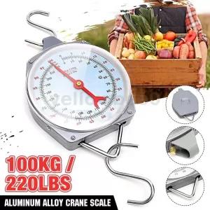 100KG Hanging Scale Weighing Butchering Weight Scale Digital Kitchen Food Weigh
