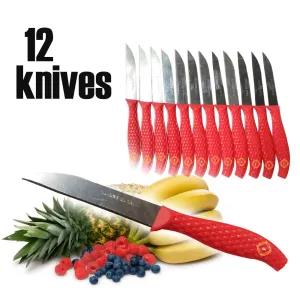 Generic 12Pcs Mini Knife Set Multicolor Outdoor Kitchen