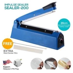 Heat Sealer 200MM Electric Impulse Plastic Poly Bag Hand