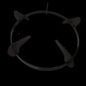 Black Gas Cooker Stove Universal Cast Iron Round Pan Support