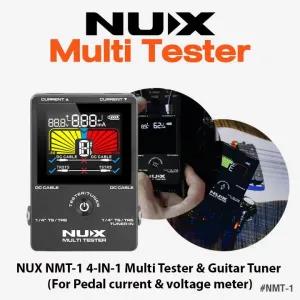 Black NUX NMT-1 4-IN-1 Multi Tester & Guitar Tuner (For Peda
