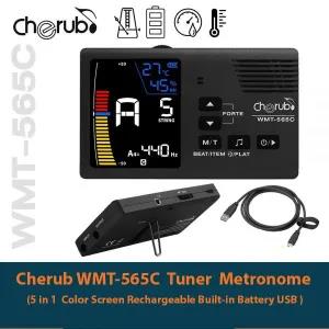 Black NUX WMT-565C Metronome Tuner For Acoustic, Electric &