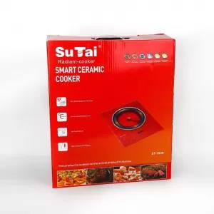 Red 3500W Smart single infrared electrical cooker hob cookto