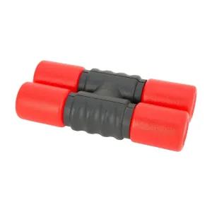 Red Double Tube(Row) Twist Shaker Hand Percussion For Perfor