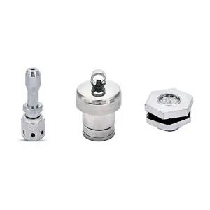 Silver Pressure Cooker Weight Whistle, Vent Pipe & Safety Va