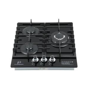 Puresonic Tempered glass 3 Burner GAS HOB PS-TG3BB450