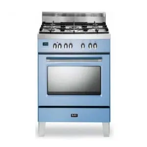 Elba Electric Cooker With 5 Gas Burners 90Cm - Blue