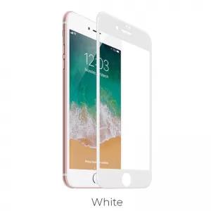 iPhone 7/8 White Full Glue Tempered Glass