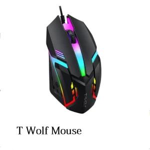 Twolf V1 Gaming Mouse Wired Game RGB Mouse for PC Laptop