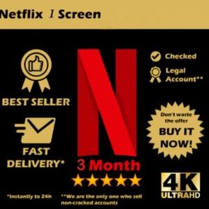Netflix 3 Month Shared Account 4K