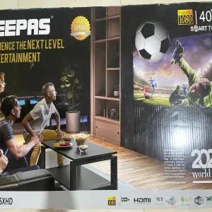 Geepas 40" Android Smart LED TV -Slim Led, 3.5mm, 2 HDMI