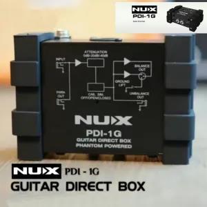 Black NUX PDI-1G Guitar Direct Injection Phantom DI Box Audi