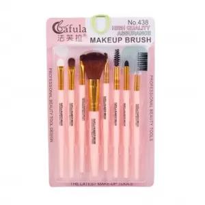 Fafula - 8 Pieces Makeup Brush Set - Orange