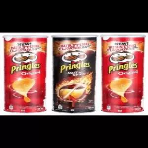 Pringles Hot and Spicy & Original Snack Chips 165g Pack