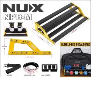 Black NUX NPB-M Bumblebee Manageable Guitar Pedalboard With