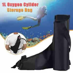 Extra Safe New Tecno Black Color 1L Diving Oxygen Cylinder B