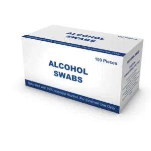 Sterile Alcohol swabs, Isopropyl Alcohol 70% - 100 Pads