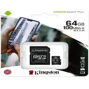 Kingston Canvas Select Plus 64GB microSD Card Class 10 UHS-I