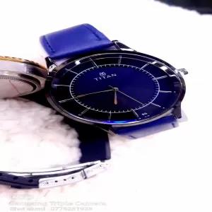 Dark Blue Men Boys Casual Party Fashion Buckle Elegent Look